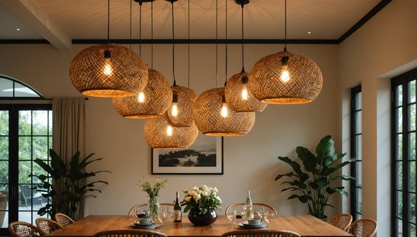 Comment ressortent les luminaires en rotin ?